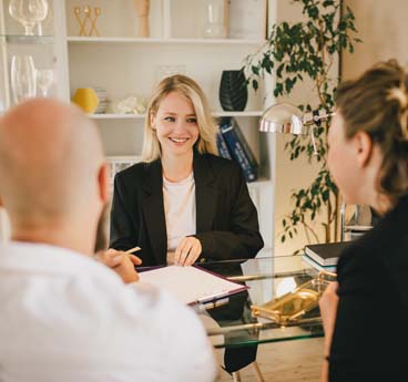 Happy Couple Having Conversation With Real Estate 2022 06 15 15 44 07 Utc1